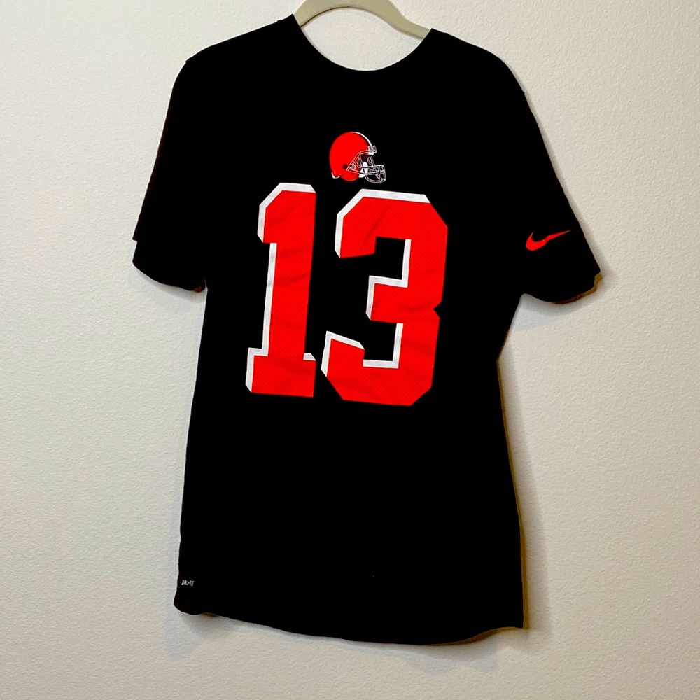 Nike. Odell Beckham Jr Browns dri fit player t-shirt.  Size m. Brown.